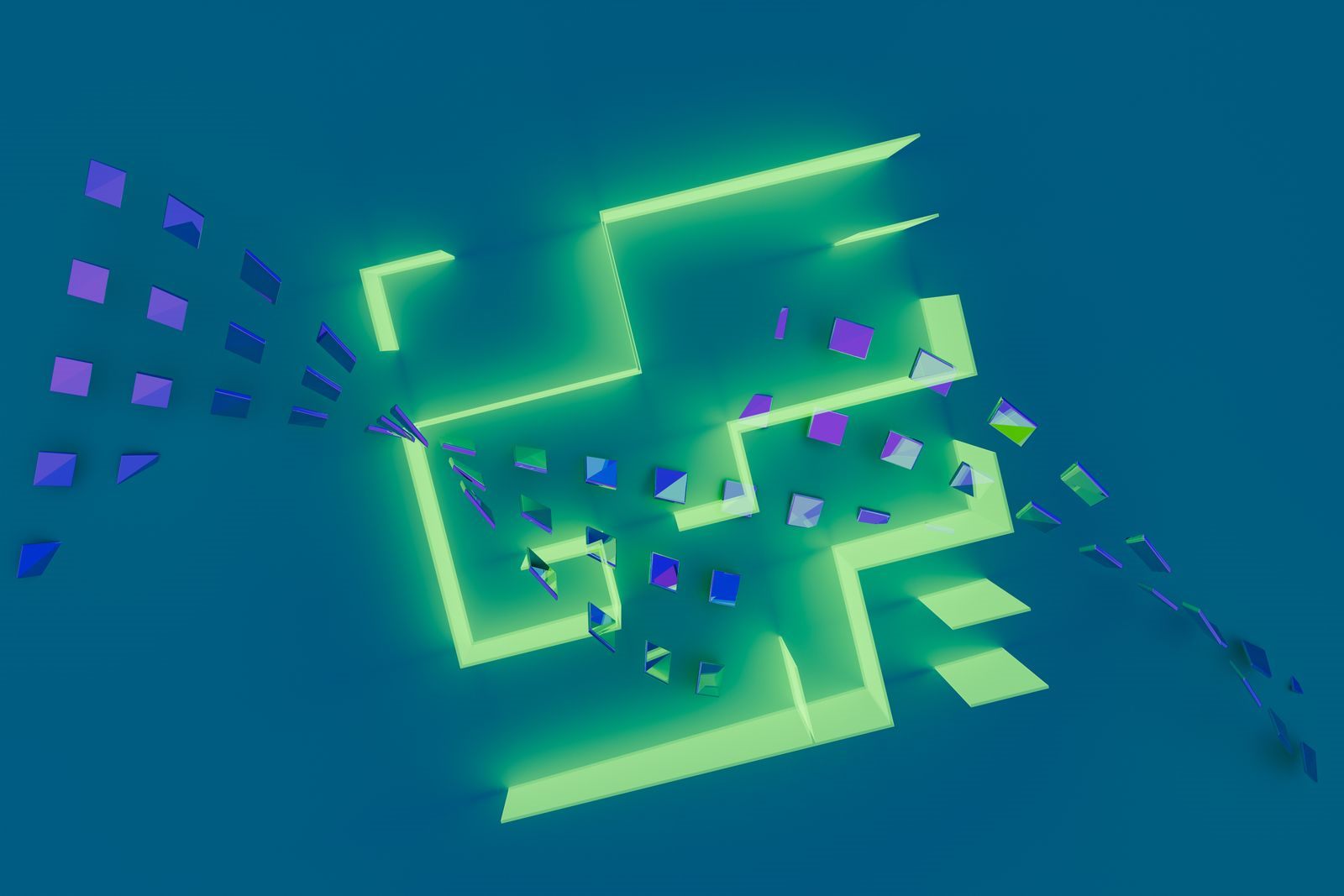 Abstract visual of supply and placement review