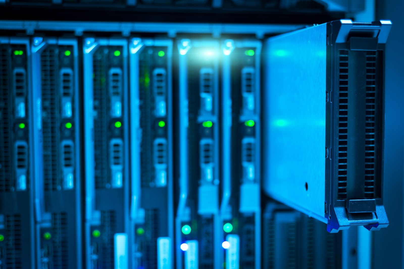 Server racks representing cross-channel campaign delivery
